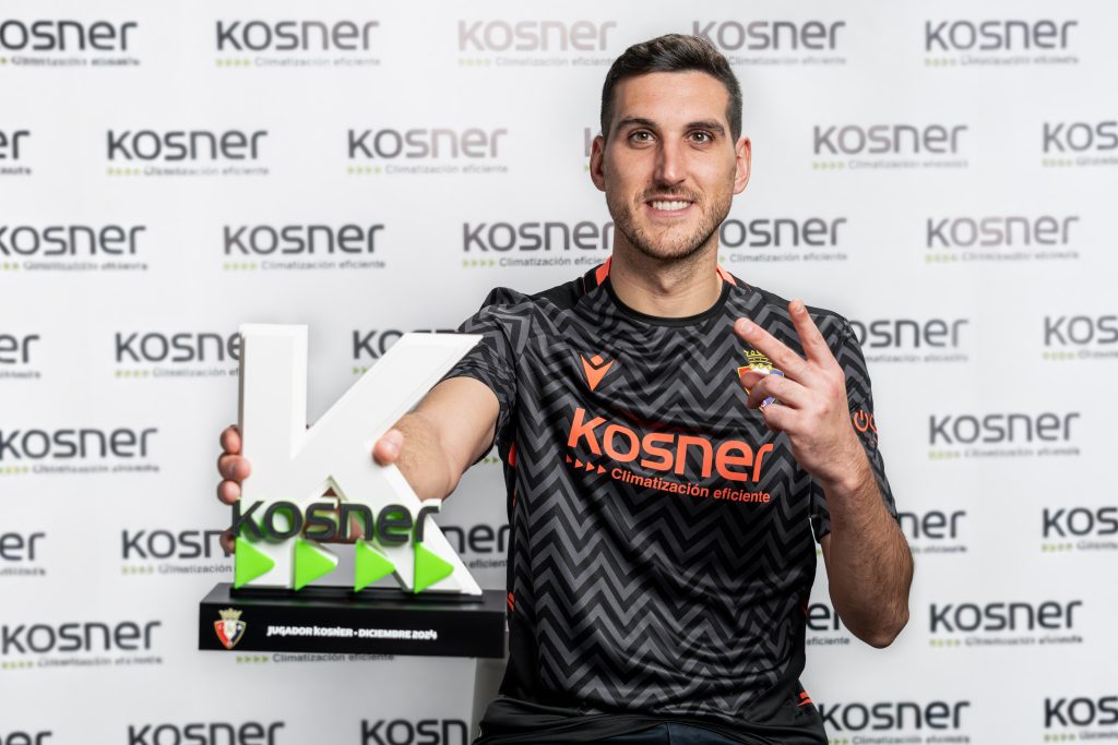Sergio Herrera, jugador Kosner del mes de diciembre